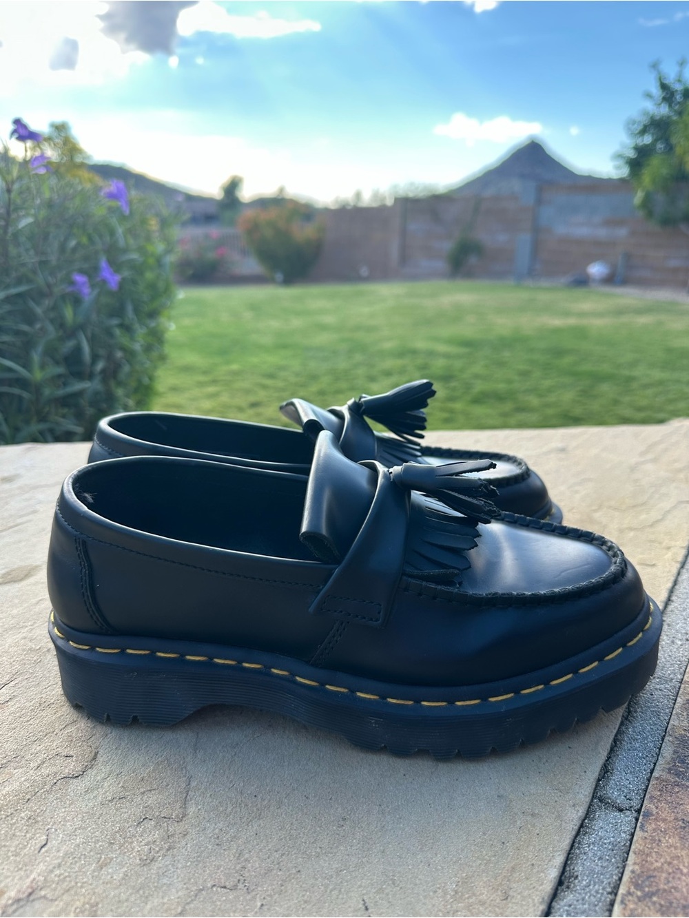 Dr. Martens Women’s 9 Adrien Bex Tassel Loafers Leather Casual Trendy Preppy